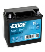 EXIDE - EK131 - Акб exide micro-hybrid agm 13а/ч (ek131) (+/-) 12v 200 a en 150x90x145