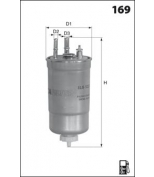 MECAFILTER - ELG5372 - Фильтр топливный RENAULT KANGOO LAGUNA 15D 20D 09-