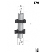MECAFILTER - ELG5423 - Фильтр топливный
