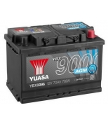 YUASA - YBX9096 - AGM Start Stop Plus аккумулятор 12V 70Ah 760A ETN 0(R+) B3 278x175x190 19,5kg