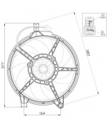 NRF - 47445 - Вентилятор радиатора MB V-CLASS 96-03  VITO 96-03