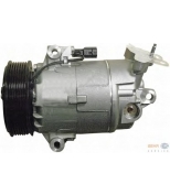 HELLA - 8FK351340221 - Компрессор системы кондиционирования NISSAN QASHQAI (J10) (2006>)