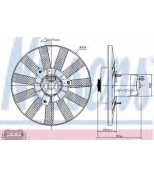 NISSENS - 85539 - Вентилятор радиатора vw golf iii  vento 1.8/1.9d/2.0 08.91-04.99