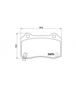 BREMBO - P11024 - Колодки торм. Re JEEP GrCher III