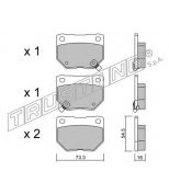 TRUSTING - 5170 - Комплект тормозных колодок, диско