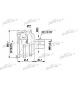 PATRON - PCV1122 - ШРУС наружн к-кт AUDI: 80 86-91, 90 2.2EQUATTRO/2.3EQUATTRO РКПП 04/87-07/91, COUPE 2.0 20v QUATTRO РКПП 08/89-07/91, с ABS 45