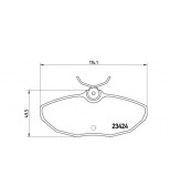 BREMBO - P36013 - Комплект тормозных колодок JAGUAR S-TYPE (CCX) 2.5 V6 Kw 147 04/02 - > R