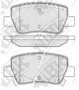 NIBK - PN1838 - КОМПЛЕКТ ДИСКОВЫХ ТОРМОЗНЫХ КОЛОДОК