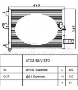 PARTS-MALL - PXNCA066 - Радиатор кондиционера HYUNDAI ATOS PMC 9760602000