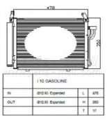 PARTS-MALL - PXNCA100 - PXNCA100PMC радиатор кондиционера! Hyundai i10 07>