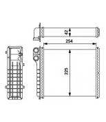 NRF - 54239 - Радиатор печки