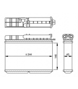 NRF - 54307 - Радиатор печки