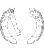 WOKING - Z404500 - КОЛОДКИ БАРАБ AUDI 80 /VW GOLF/PASSAT 1.1-1.9D -91