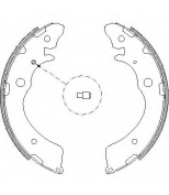 WOKING - Z438300 - КОЛОДКИ БАРАБ HON ACCORD 2.0I &16V 88-93