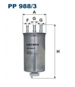 FILTRON PP9883 Фильтр топливныйH342WK