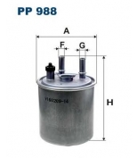 FILTRON - PP988 - Фильтр топливный RENAULT LAGUNA MEGANE KANGOO 1.5 DCi 2008--