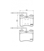 BREMBO - P61034 - Комплект тормозных колодок, дисковый тормоз