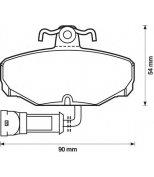 BENDIX - 571408B - Комплект тормозных колодок, дисковый тормоз