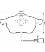 BENDIX - 571512B - Комплект тормозных колодок, диско