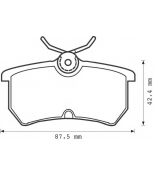 BENDIX - 571998B - Комплект тормозных колодок, диско