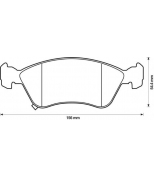 BENDIX - 572400B - Комплект тормозных колодок, диско