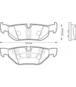 BENDIX - 573139B - Комплект тормозных колодок, диско