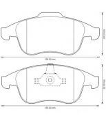 JURID - 573273J - Колодки перед RENAULT LAGUNA III 08->