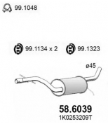 ASSO - 586039 - Рез-р VW Golf V Plus FSI 1.4 05-06