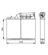 NRF - 58053 - радиатор отопителя салона