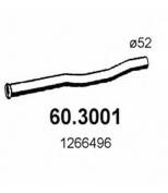 ASSO - 603001 - Трубка глушит. Volvo 240-242-244-24...