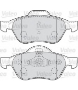 VALEO - 601012 - Комплект тормозных колодок