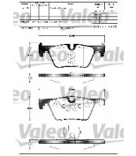 VALEO - 601311 - Колодки тормозные передние