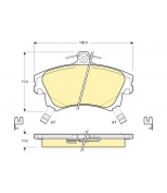 GIRLING - 6113131 - (GDB1313) Колодки торм пер VOLVO S40/CARISMA