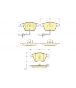 GIRLING - 6115282 - Комплект тормозных колодок, дисковый тормозной механизм