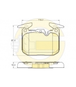 GIRLING - 6119432 - Колодки тормозные BMW 1 F20/F21/3 F30 11- передние