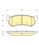 GIRLING - 6133489 - (GDB3348)Колодки торм.зад.LACETTI/NUBIRA 03-