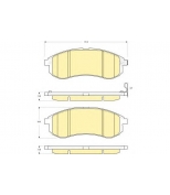 GIRLING - 6133809 - Колодки тормозные Mitsubishi L200 2.5TD 01-