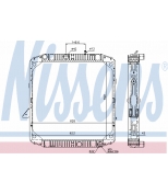 NISSENS - 62565 - Радиатор охлаждения двигателя [590x618x43 c рамкой]