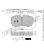 TRUSTING - 6201W - Комплект тормозных колодок, диско