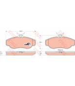 TRW - GDB1156 - Колодки тормозные дисковые GDB1156