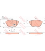 TRW - GDB1212 - Комп дисковых тормозных колодок