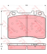 TRW - GDB1318 - Колодки тормозные дисковые GDB1318