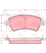 TRW - GDB1385 - Колодки тормозные дисковые GDB1385