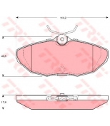 TRW - GDB1398 - Колодки тормозные дисковые GDB1398