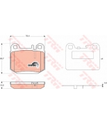 TRW - GDB1457 - Колодки тормозные дисковые GDB1457