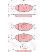 TRW - GDB1533 - Колодки тормозные дисковые GDB1533
