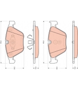 TRW - GDB1729 - Колодки тормозные дисковые GDB1729