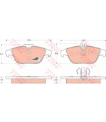 TRW - GDB1738 - Колодки тормозные дисковые GDB1738