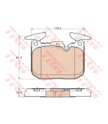 TRW - GDB1943 - GDB1943 колодки дисковые передние! BMW F20/F30 1.4-3.0/2.0d 11>