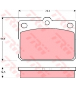 TRW - GDB295 - Колодки тормозные дисковые GDB295